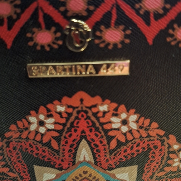 Spartina 449 Retreat Midnight Coral Large Box Bag - Picture 7 of 13